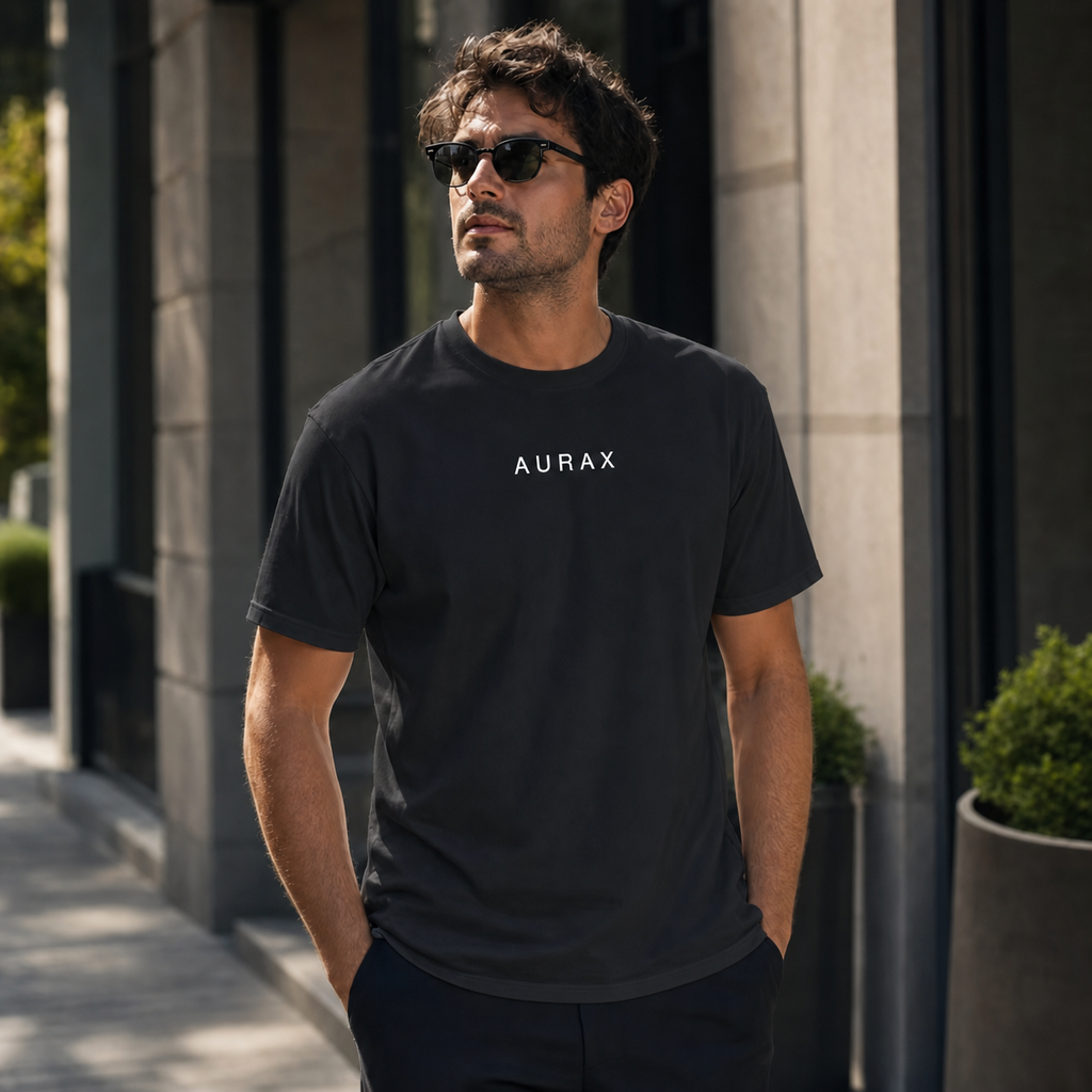 AURAX Signature Tee - Black